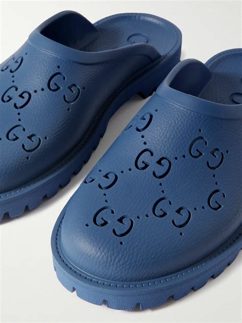 gucci rubber clogs men|Gucci logo rubber platform sandals.